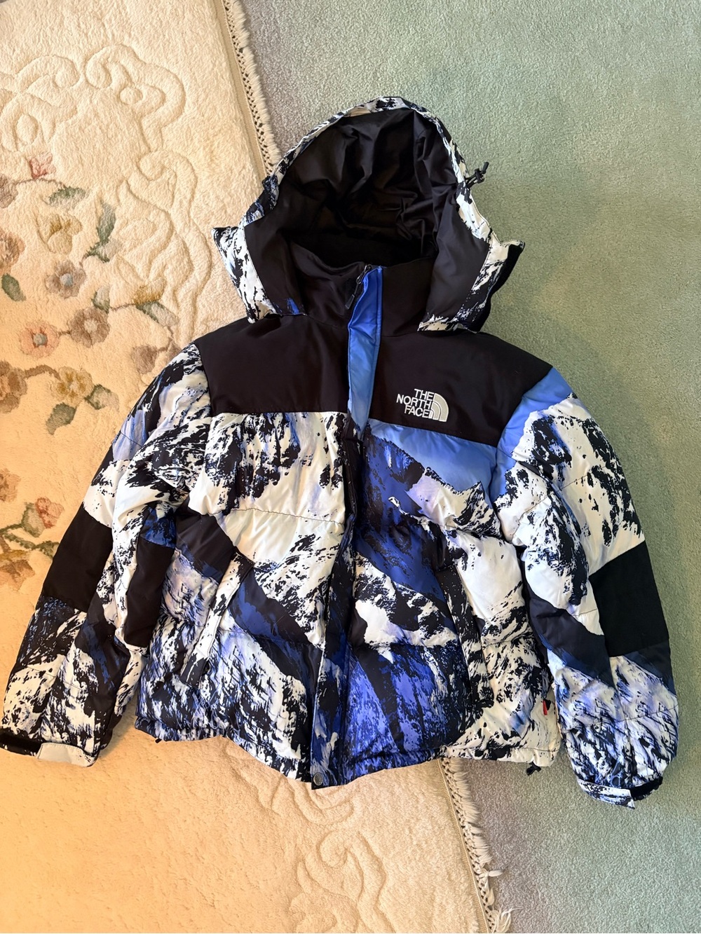 Supreme®/The North Face®
Mountain Baltoro Jacket with down insulation.